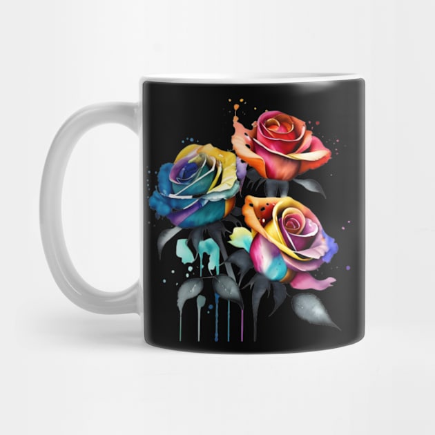 fragrant colourful roses by omfardo